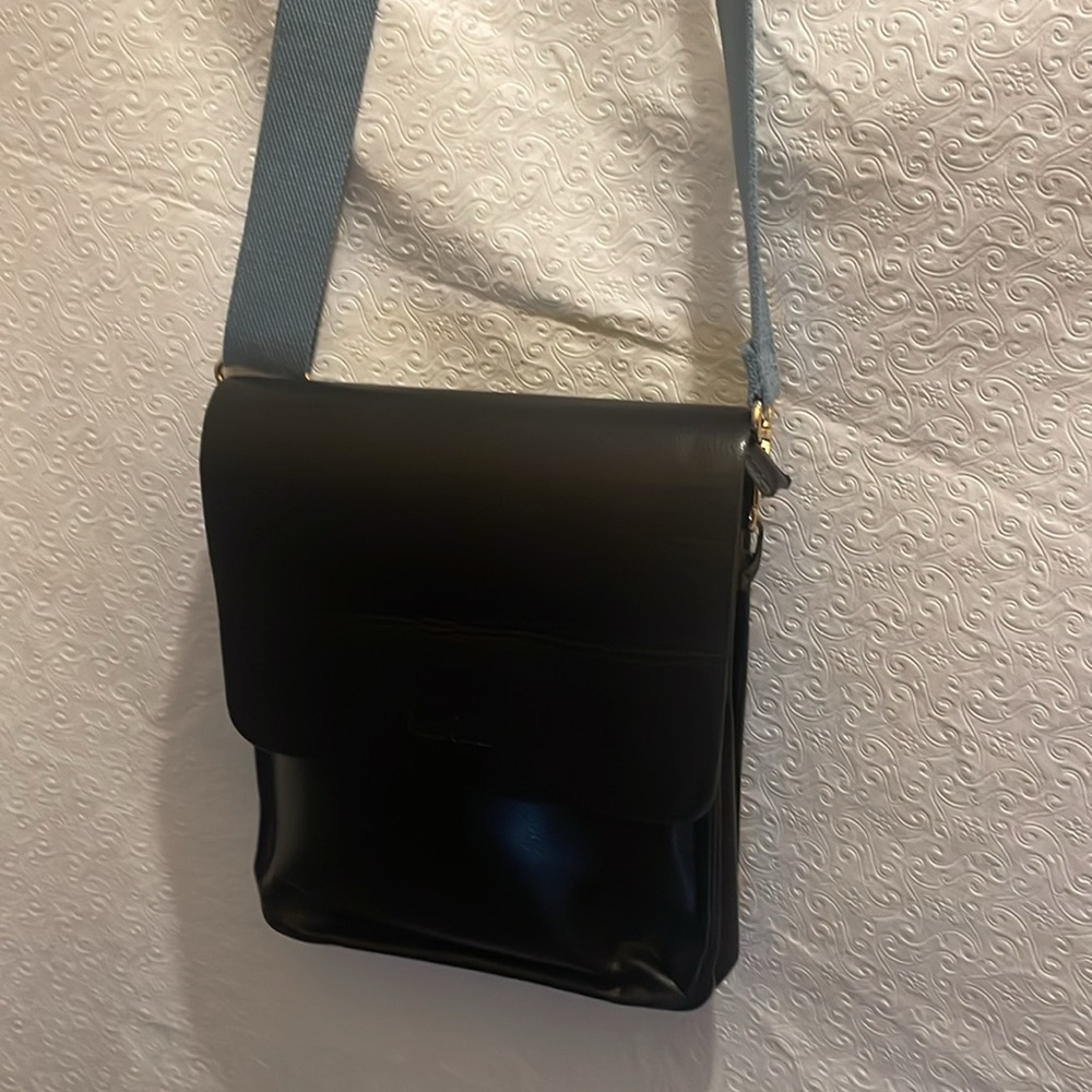 CROSSBODY Messenger Travel BAG Alena Culian w/ Blue Strap